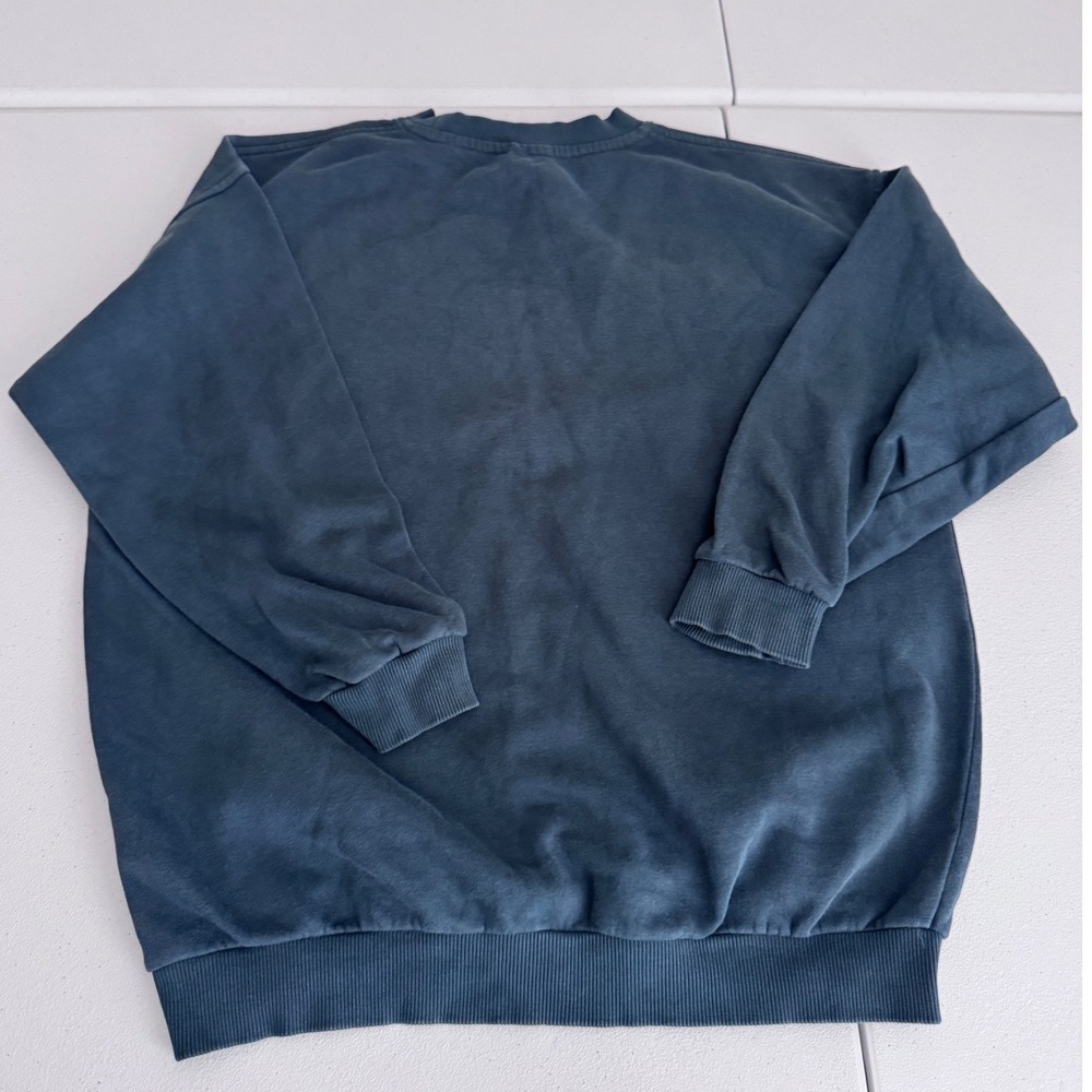 Nike Phoenix Fleece Oversized Crewneck Sweatshirt Teal FD2923-328 Womens L dd - Picture 2 of 7